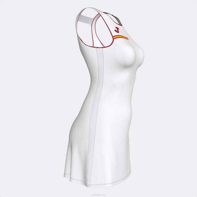 kraliyet ispanyol tenis federasyonu elbise Joma Beyaz kırmızı kadınlar 0RJD1651