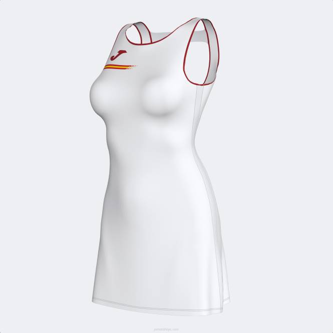 kraliyet ispanyol tenis federasyonu elbise Joma Beyaz kırmızı kadınlar 0RJD1651