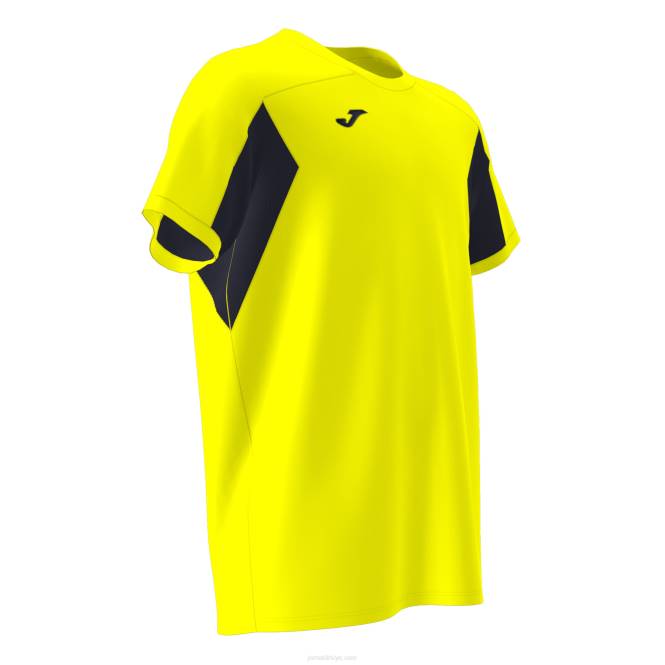 kısa kollu gömlek Joma floresan sarı siyah erkekler 0RJD938