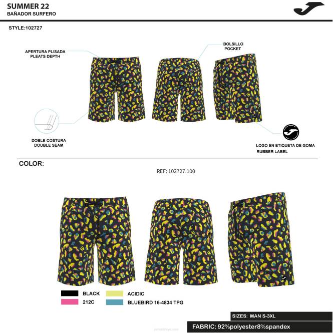 mayo partisi Joma siyah erkekler 0RJD1211