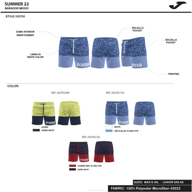 mayo pint Joma lacivert kırmızı erkekler 0RJD1509