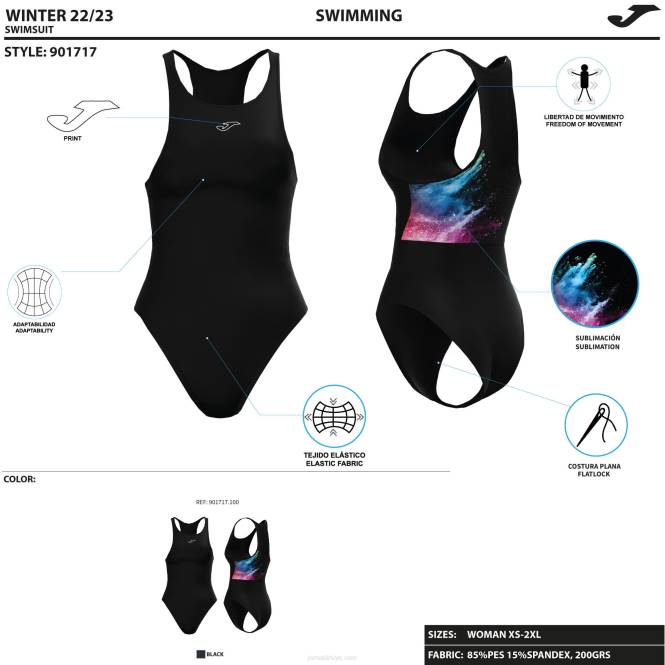 mayo sıçraması Joma siyah kadınlar 0RJD1663