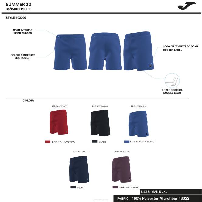 mayo şerit Joma kırmızı erkekler 0RJD4681