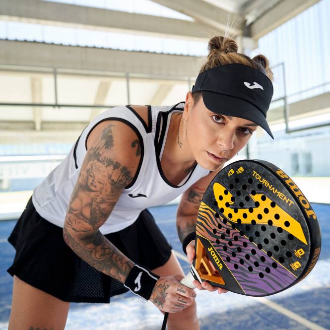 padel raket turnuvası Joma siyah turuncu mor0RJD4037