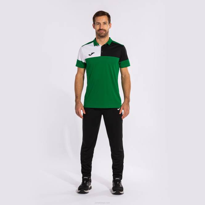 polo gömlek kısa kollu ekip v Joma yeşil siyah beyaz erkekler 0RJD1362