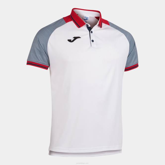 polo gömlek kısa kollu essential ii Joma beyaz lacivert erkekler 0RJD3129
