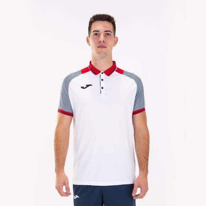 polo gömlek kısa kollu essential ii Joma beyaz lacivert erkekler 0RJD3129