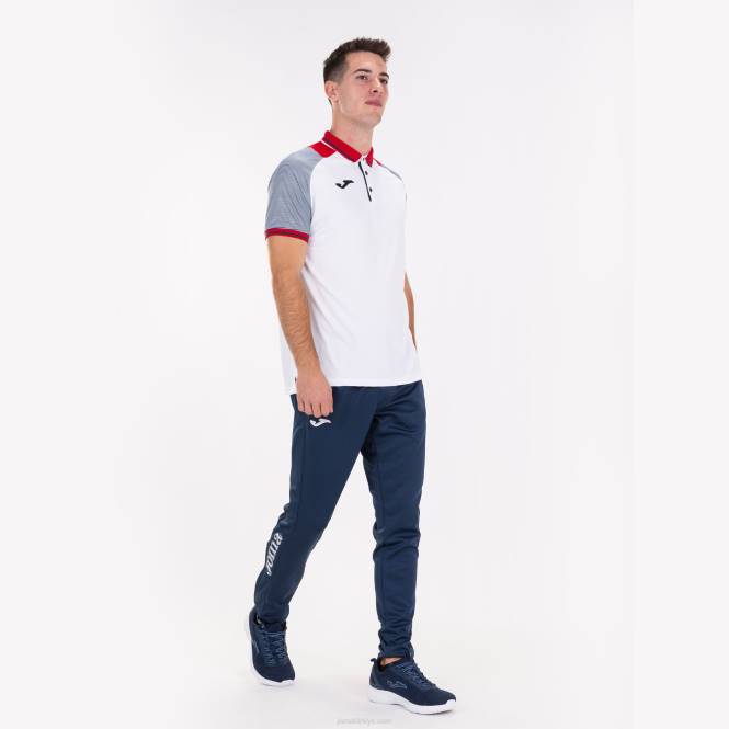 polo gömlek kısa kollu essential ii Joma beyaz lacivert erkekler 0RJD3129