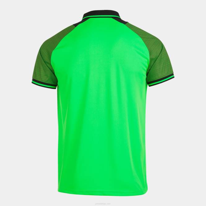 polo gömlek kısa kollu essential ii Joma floresan yeşil siyah erkekler 0RJD4148
