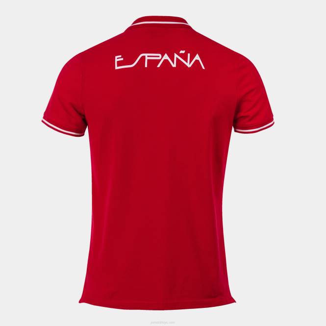 polo gömlek kısa kollu eğlence ispanyol olimpiyat komitesi Joma kırmızı beyaz0RJD3484
