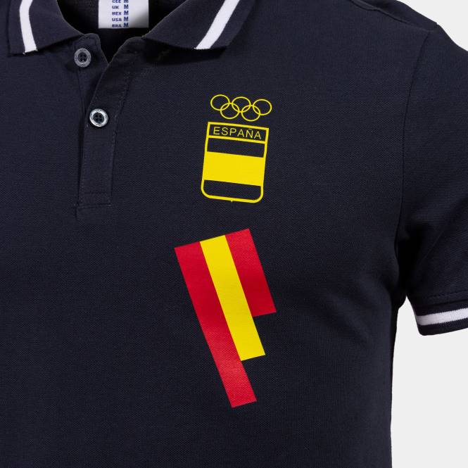 polo gömlek kısa kollu eğlence ispanyol olimpiyat komitesi Joma lacivert beyaz0RJD249