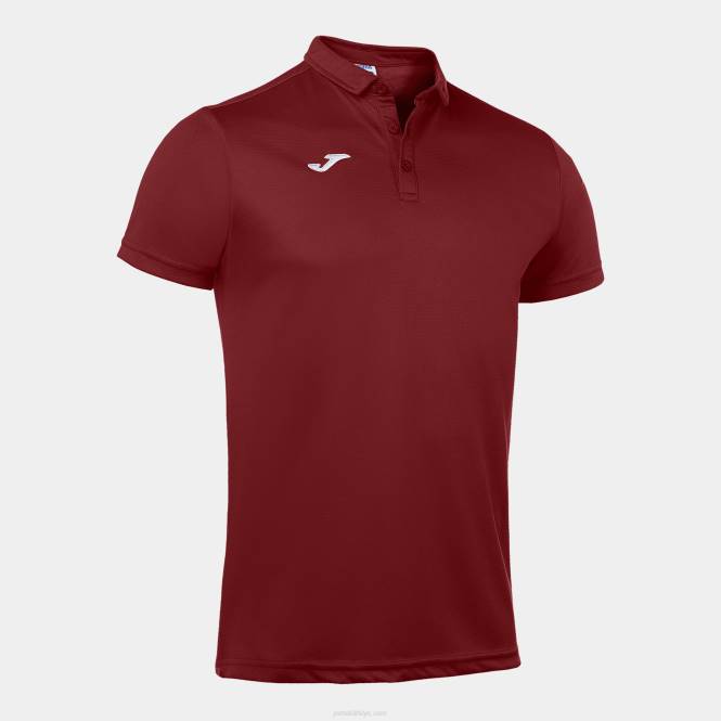 polo gömlek kısa kollu hobi Joma bordo erkekler 0RJD292