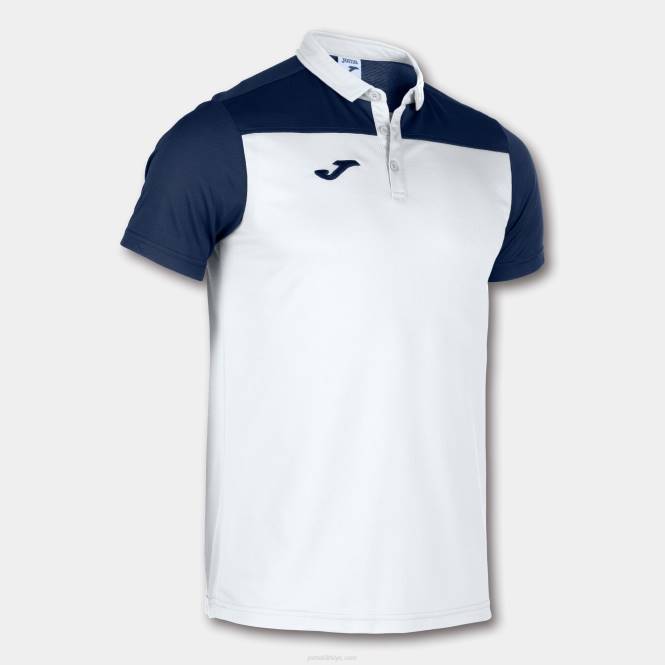 polo gömlek kısa kollu hobi ii Joma beyaz lacivert erkekler 0RJD2988