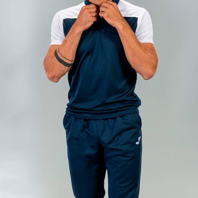 polo gömlek kısa kollu hobi ii Joma lacivert beyaz erkekler 0RJD519