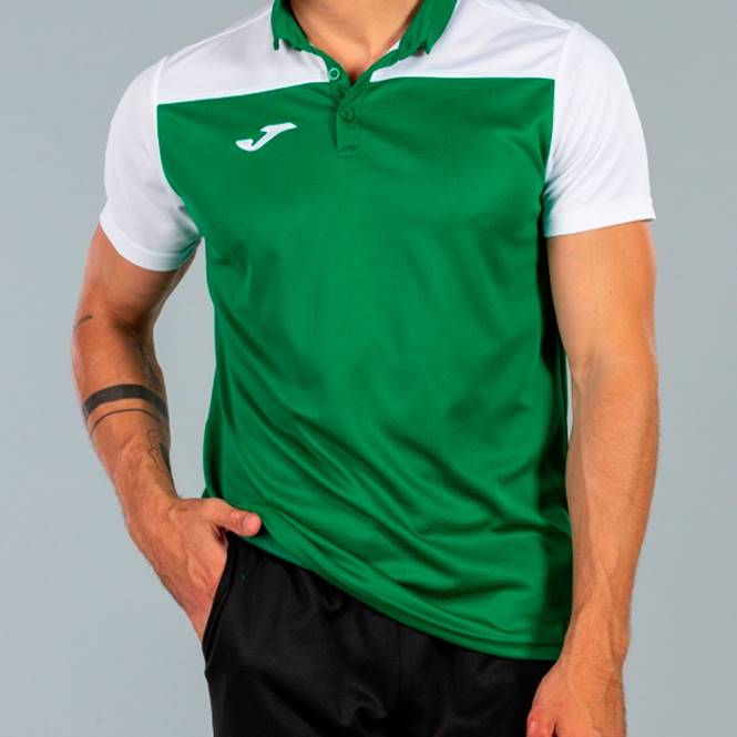 polo gömlek kısa kollu hobi ii Joma yeşil beyaz erkekler 0RJD4629