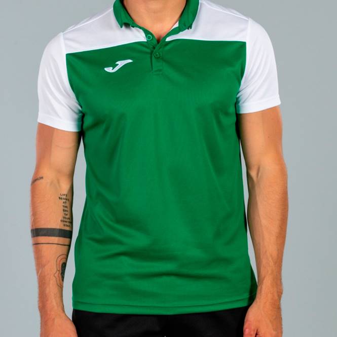 polo gömlek kısa kollu hobi ii Joma yeşil beyaz erkekler 0RJD4629