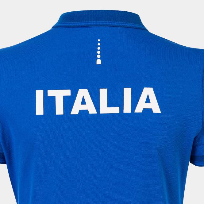 polo gömlek kısa kollu italyan tenis federasyonu Joma Kraliyet mavisi kadınlar 0RJD1650