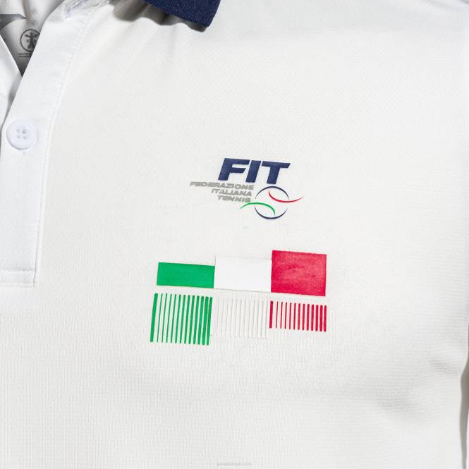 polo gömlek kısa kollu italyan tenis federasyonu Joma beyaz0RJD1420