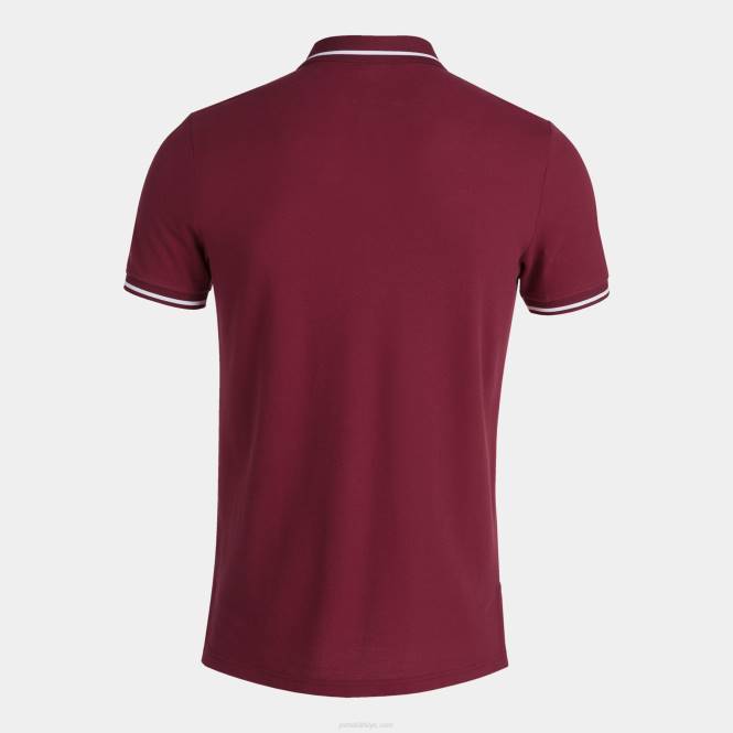 polo gömlek kısa kollu konfor ii Joma bordo erkekler 0RJD4502