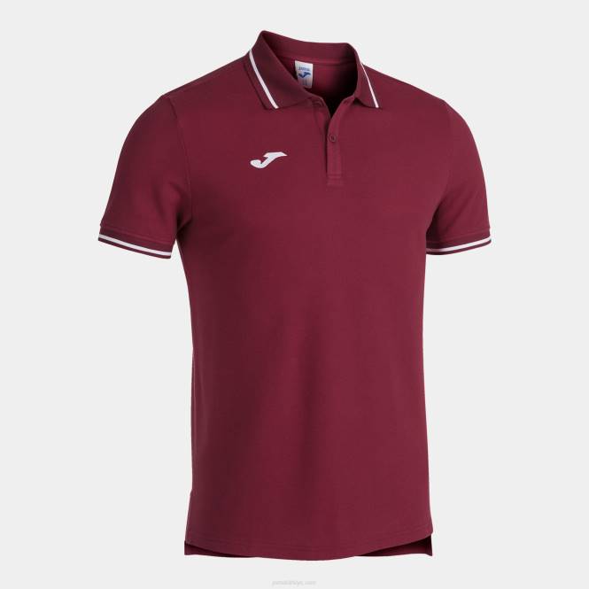polo gömlek kısa kollu konfor ii Joma bordo erkekler 0RJD4502