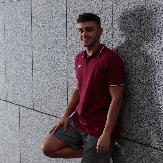 polo gömlek kısa kollu konfor ii Joma bordo erkekler 0RJD4502