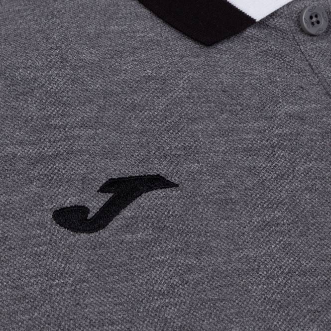 polo gömlek kısa kollu konfor ii Joma melanj grisi erkekler 0RJD3102