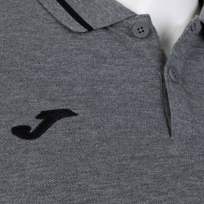 polo gömlek kısa kollu konfor ii Joma melanj grisi erkekler 0RJD465