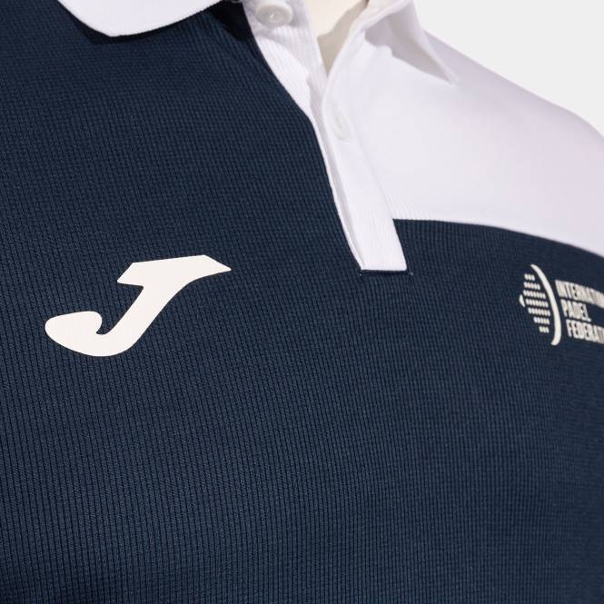 polo gömlek kısa kollu uluslararası padel federasyonu Joma lacivert beyaz0RJD660