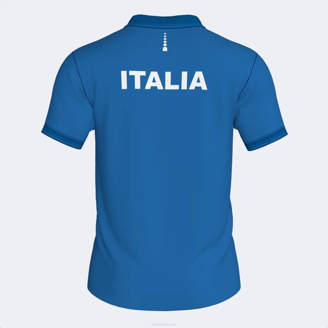 polo gömlek kısa kollu İtalyan tenis ve padel federasyonu Joma Kraliyet mavisi0RJD3490