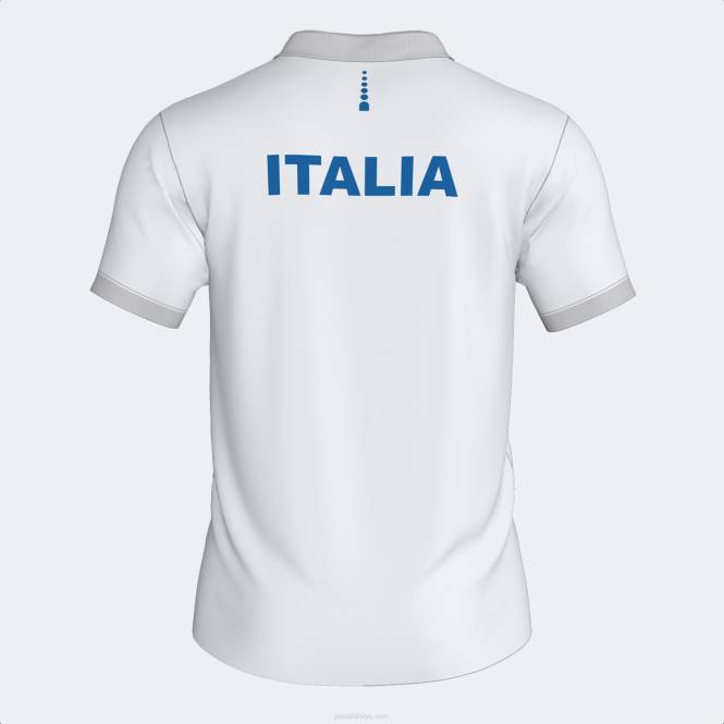 polo gömlek kısa kollu İtalyan tenis ve padel federasyonu Joma beyaz0RJD3457