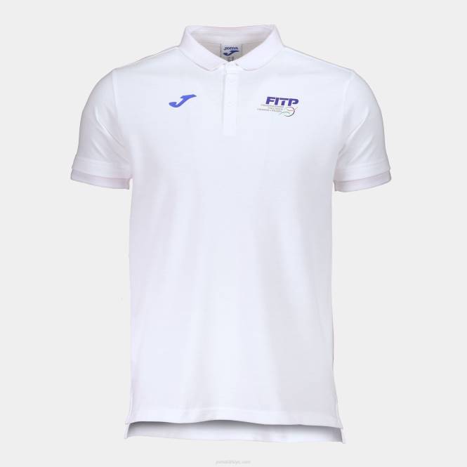 polo gömlek kısa kollu İtalyan tenis ve padel federasyonu Joma beyaz0RJD84