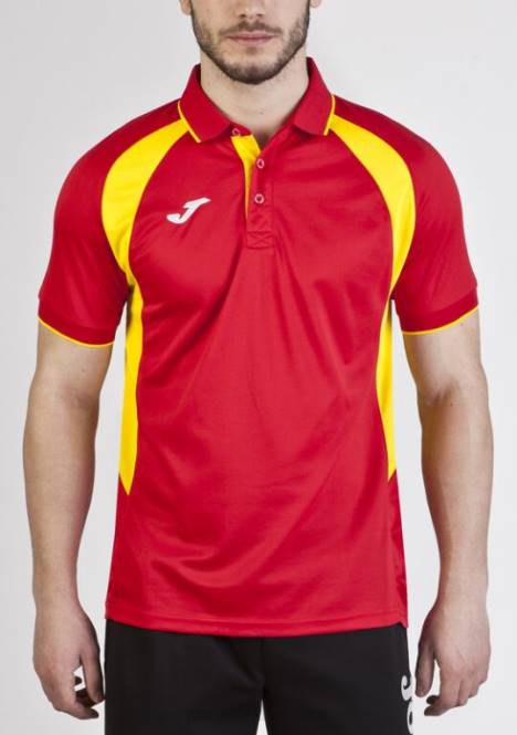 polo gömlek kısa kollu şampiyonluk iii Joma kırmızı Sarı erkekler 0RJD573