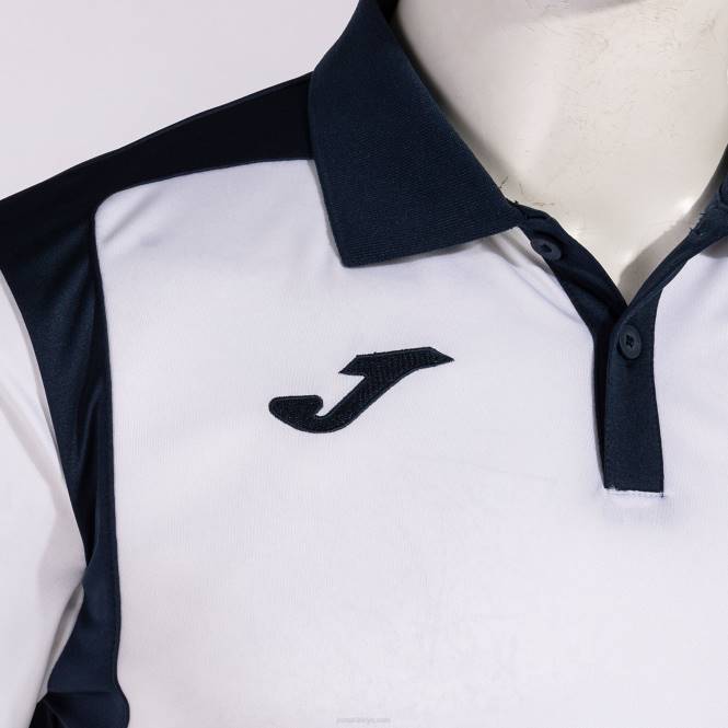 polo gömlek kısa kollu şampiyonluk v Joma beyaz lacivert erkekler 0RJD4448