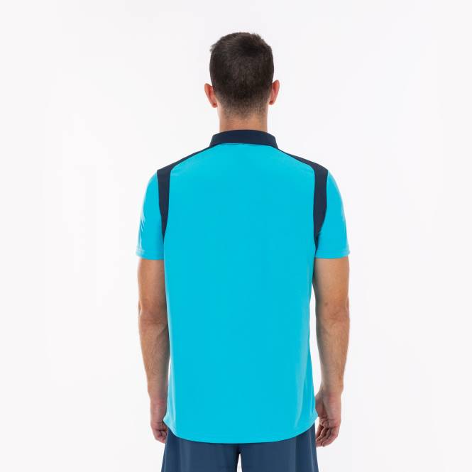 polo gömlek kısa kollu şampiyonluk v Joma floresan turkuaz lacivert erkekler 0RJD975