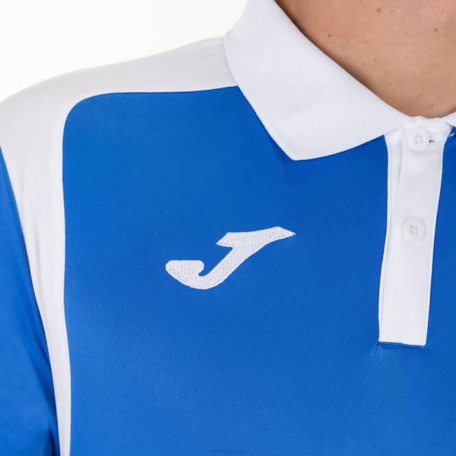 polo gömlek kısa kollu şampiyonluk v Joma kraliyet mavisi beyaz erkekler 0RJD2990