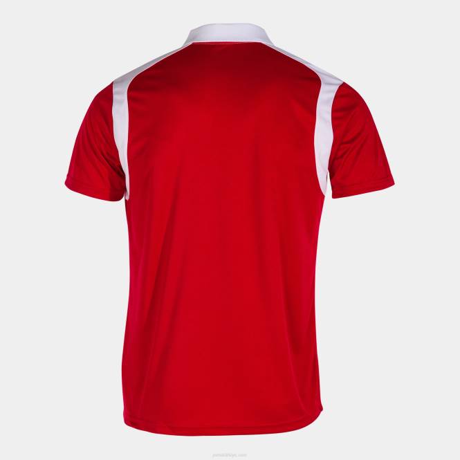 polo gömlek kısa kollu şampiyonluk v Joma kırmızı beyaz erkekler 0RJD526