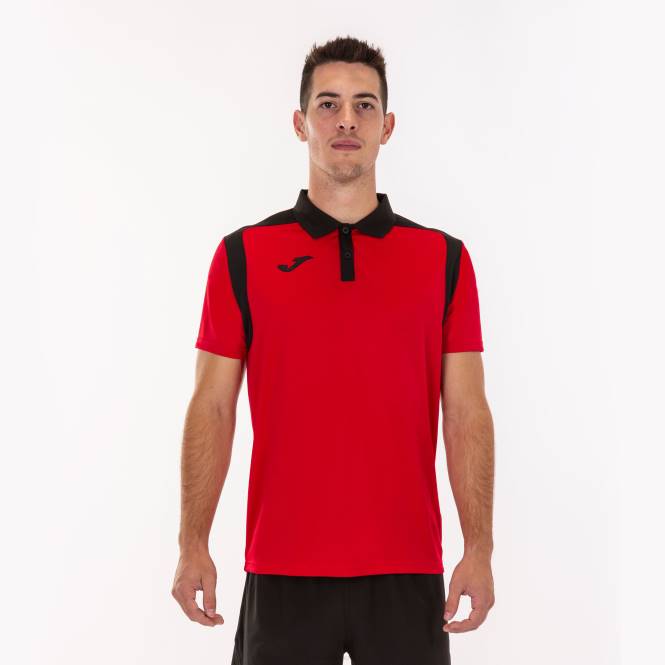 polo gömlek kısa kollu şampiyonluk v Joma kırmızı siyah erkekler 0RJD4296