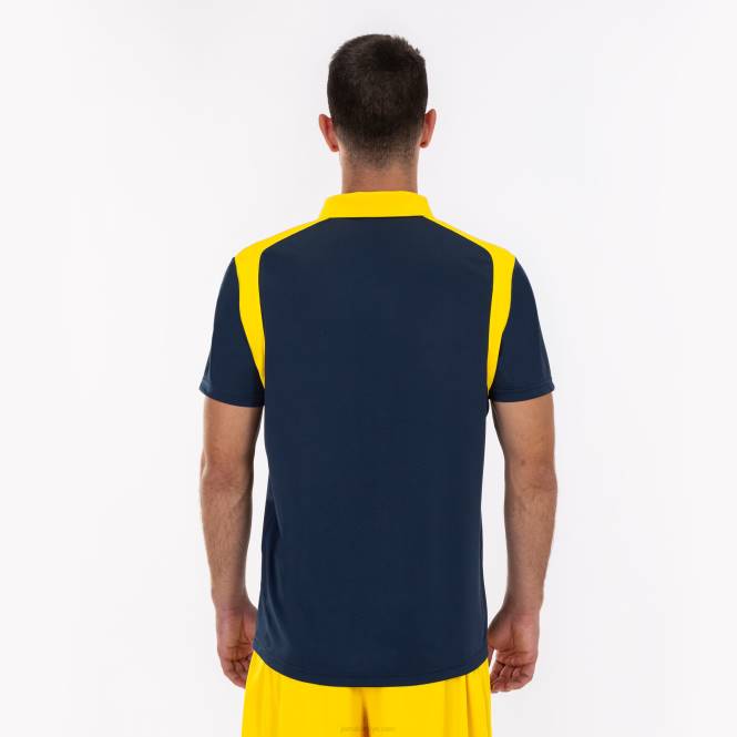 polo gömlek kısa kollu şampiyonluk v Joma lacivert sarı erkekler 0RJD556