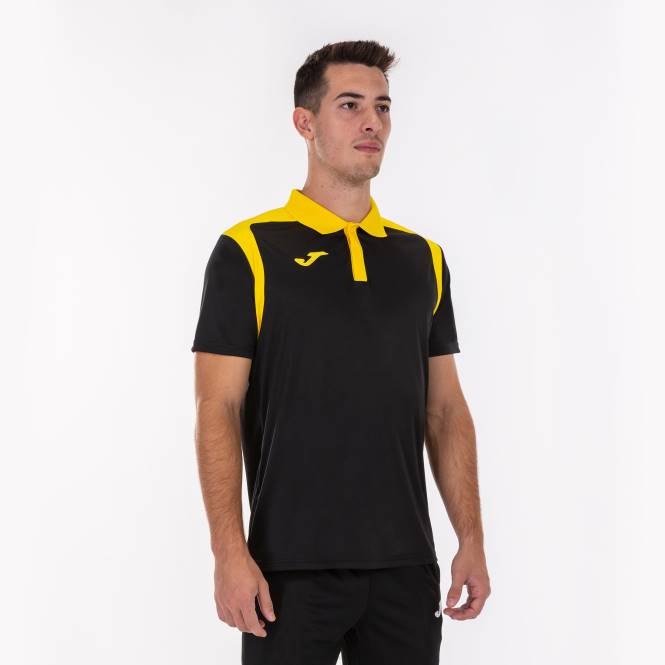 polo gömlek kısa kollu şampiyonluk v Joma siyah Sarı erkekler 0RJD2950