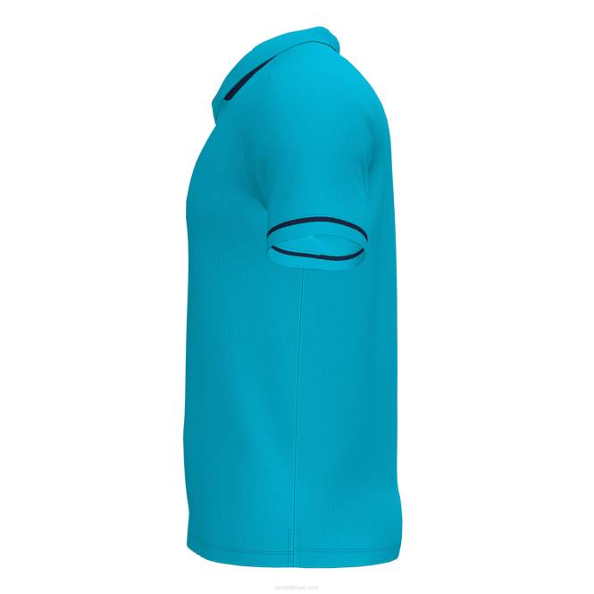 polo gömlek kısa kollu şampiyonluk vi Joma floresan turkuaz lacivert erkekler 0RJD3295