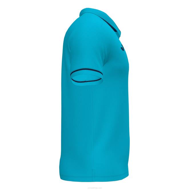 polo gömlek kısa kollu şampiyonluk vi Joma floresan turkuaz lacivert erkekler 0RJD3295