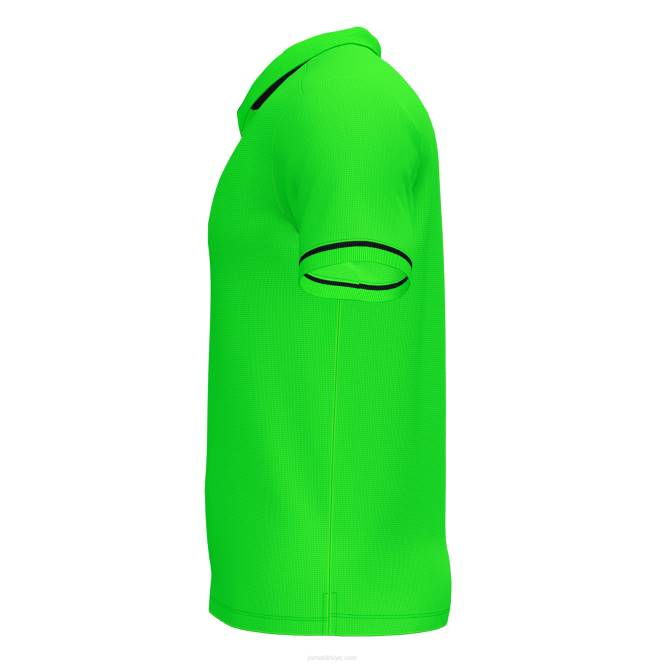 polo gömlek kısa kollu şampiyonluk vi Joma floresan yeşil siyah erkekler 0RJD3340
