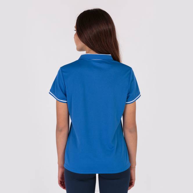 polo gömlek kısa kollu şampiyonluk vi Joma kraliyet mavisi beyaz kadınlar 0RJD2577
