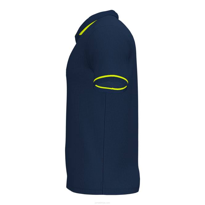 polo gömlek kısa kollu şampiyonluk vi Joma lacivert floresan sarı erkekler 0RJD1342