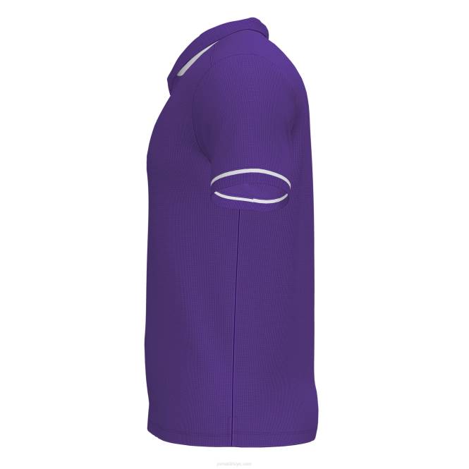 polo gömlek kısa kollu şampiyonluk vi Joma mor beyaz erkekler 0RJD4536