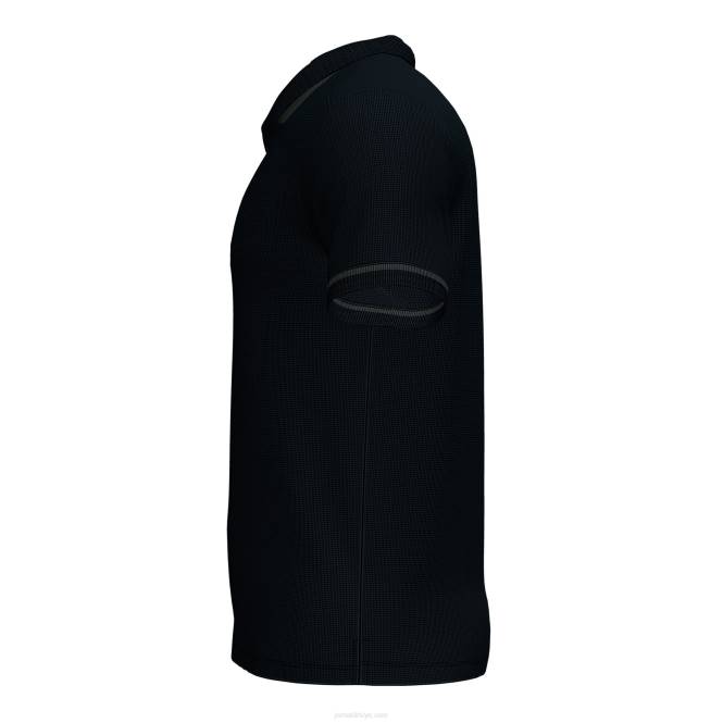 polo gömlek kısa kollu şampiyonluk vi Joma siyah koyu gri erkekler 0RJD1021