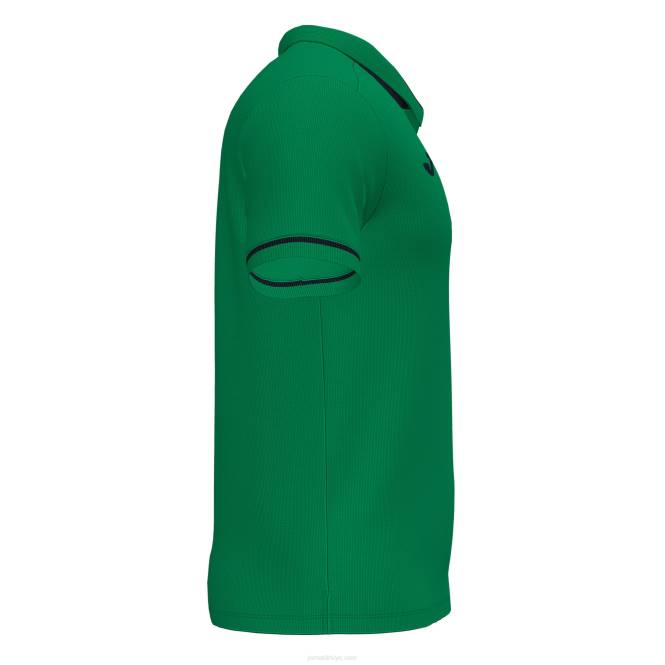 polo gömlek kısa kollu şampiyonluk vi Joma yeşil siyah erkekler 0RJD3117