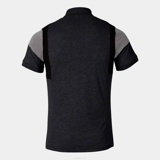 polo tişört kısa kollu konfor iii Joma melanj grisi erkekler 0RJD3152