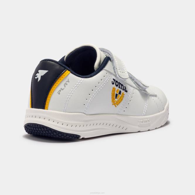 rahat ayakkabılar play 22 junior Joma beyaz lacivert floresan safran0RJD2722