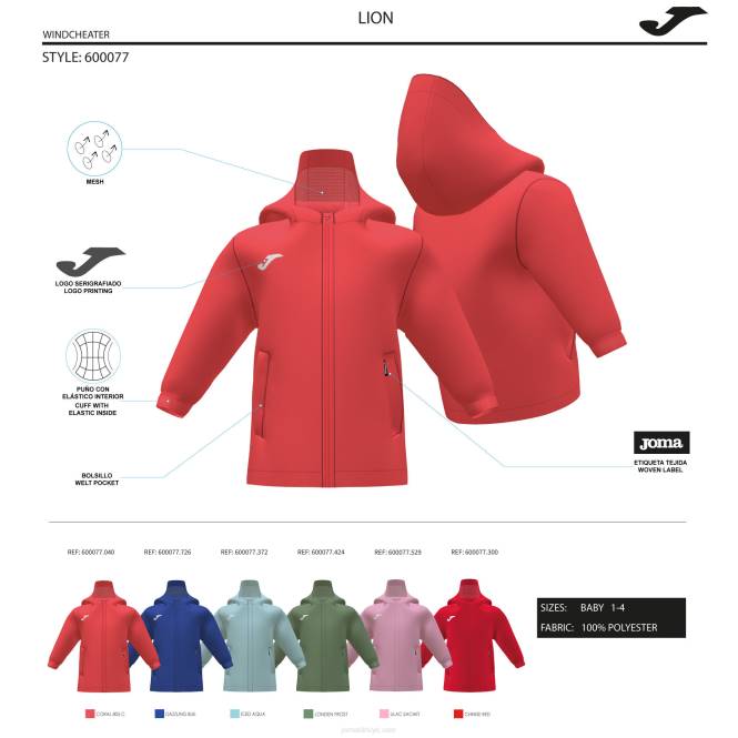 rüzgarlık genç aslan Joma haki0RJD2747